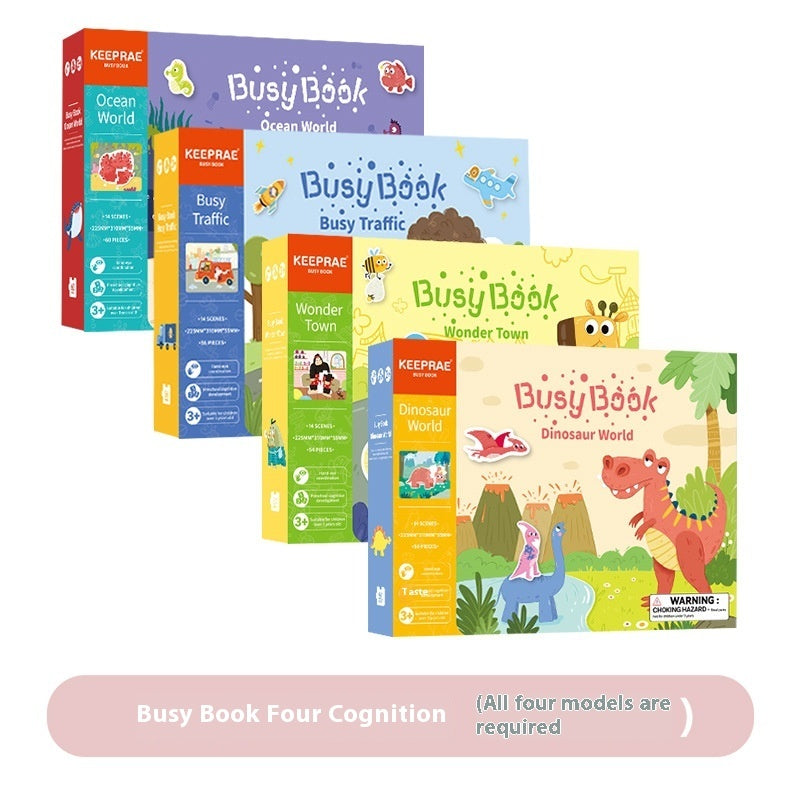 Baby Enlightenment Early Cognitive Education Quiet Book Educational Toys - KreovaKids