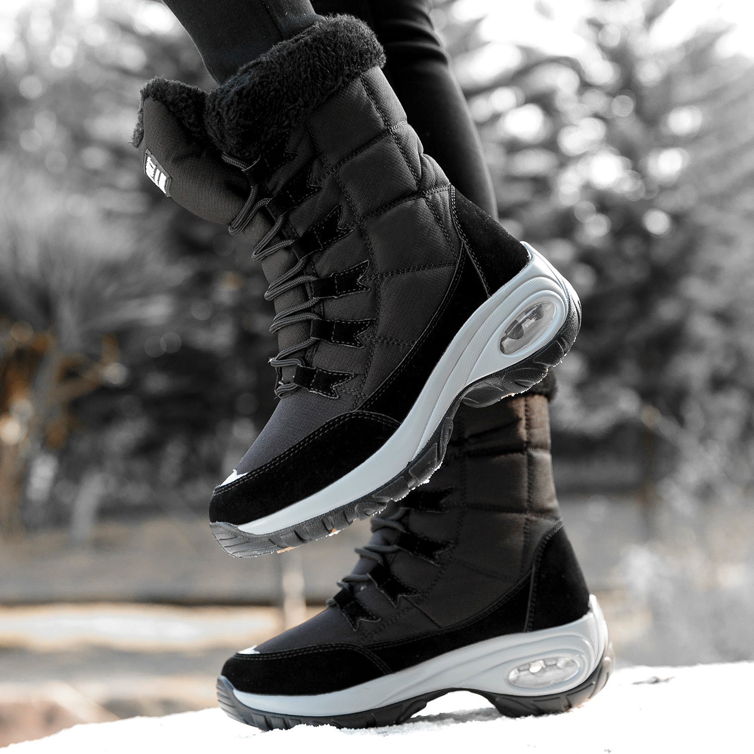 Snow Boots Girls Flat Heels - KreovaKids