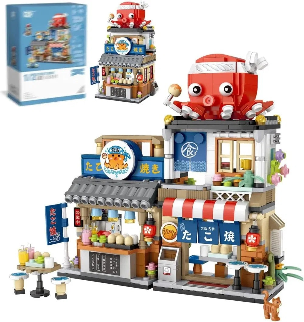 4 PACK Brick Building Set For Kids, 2969 PCS Building Blocks Kit Japanese Street Building Toy Set Gift For 6-15 Years Old Kid And Adult - KreovaKids