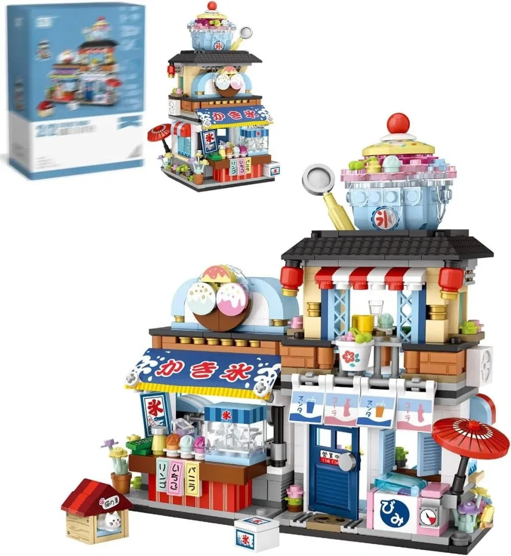 4 PACK Brick Building Set For Kids, 2969 PCS Building Blocks Kit Japanese Street Building Toy Set Gift For 6-15 Years Old Kid And Adult - KreovaKids