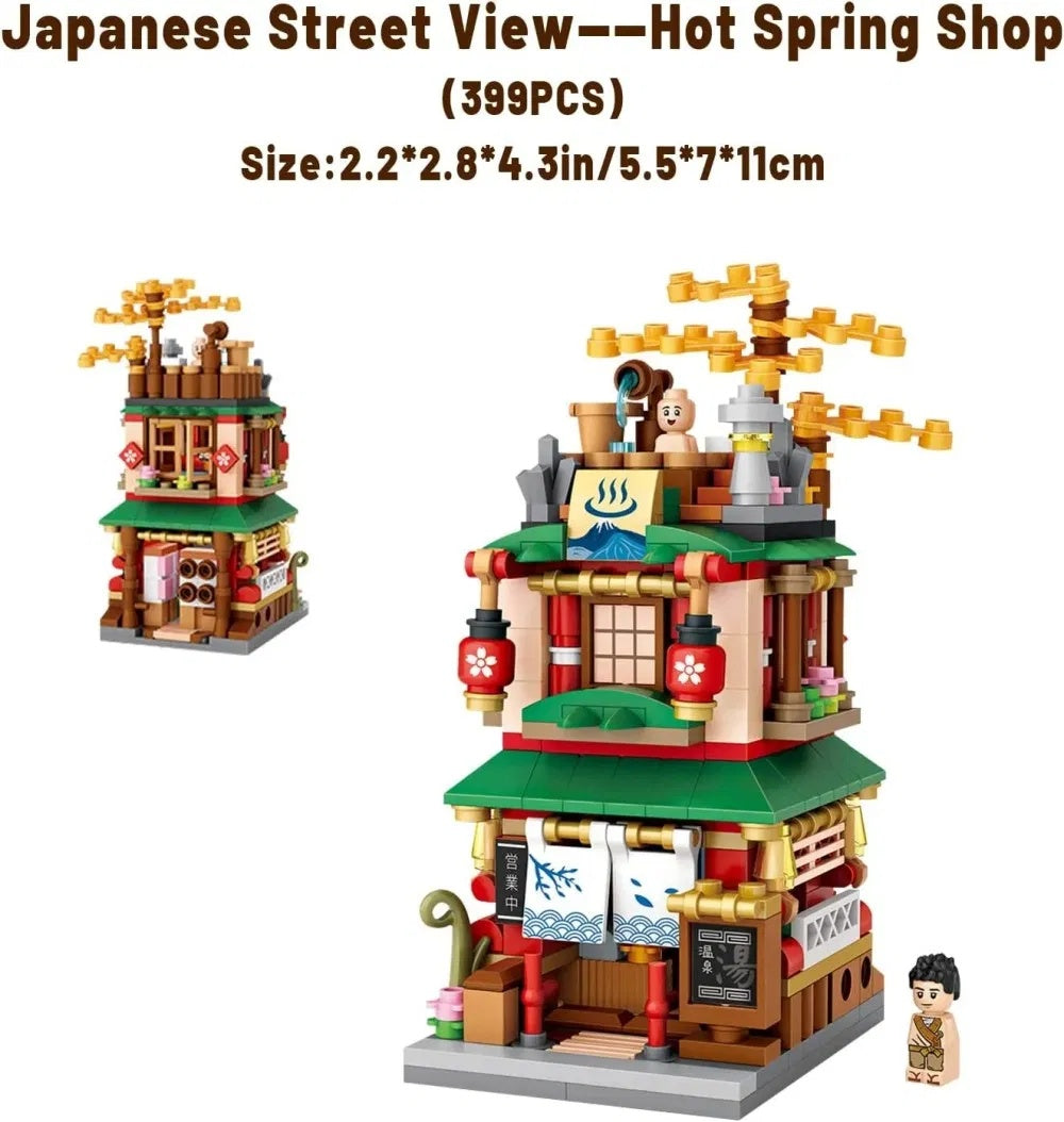 4 PACK Brick Building Set For Kids, 2969 PCS Building Blocks Kit Japanese Street Building Toy Set Gift For 6-15 Years Old Kid And Adult - KreovaKids