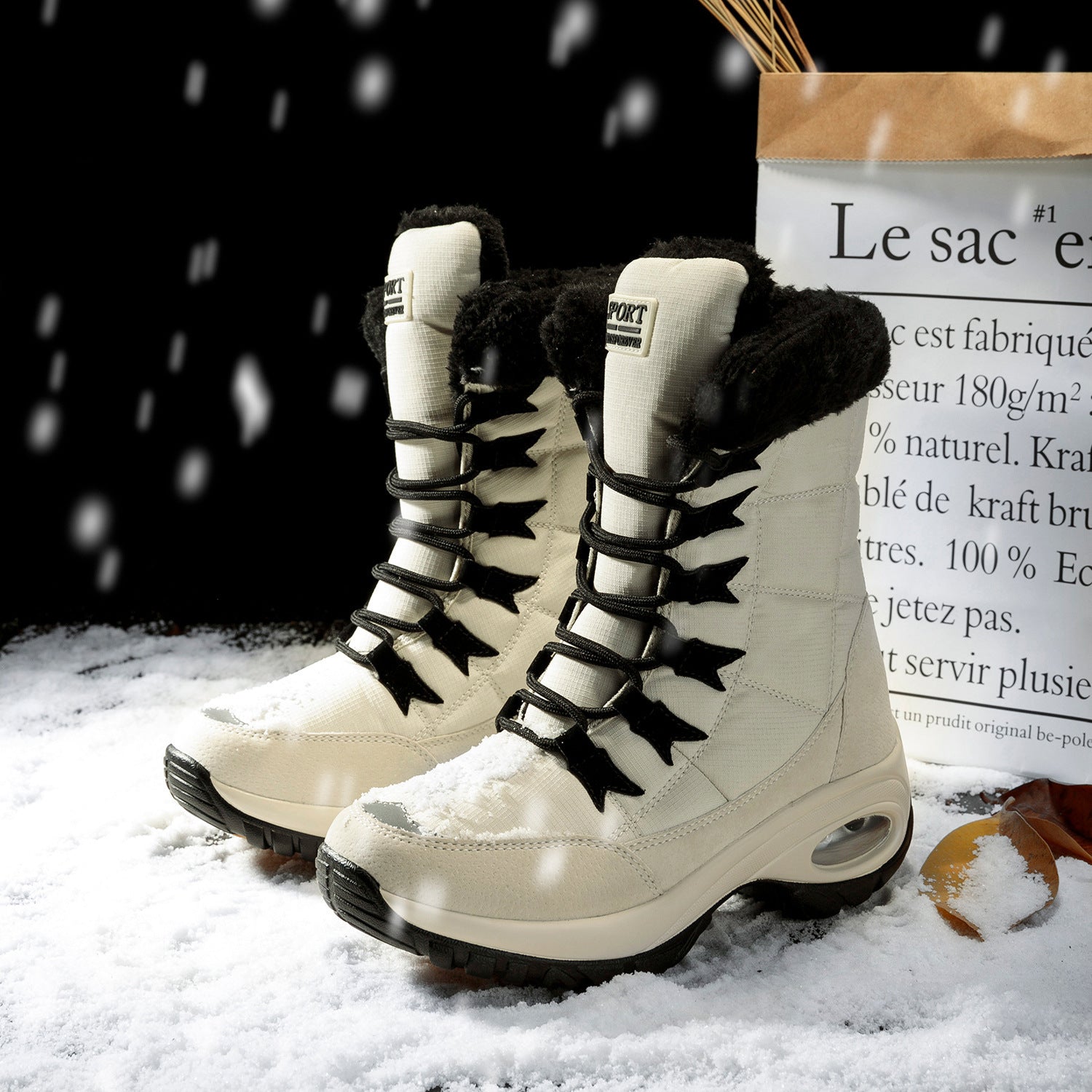 Snow Boots Girls Flat Heels - KreovaKids