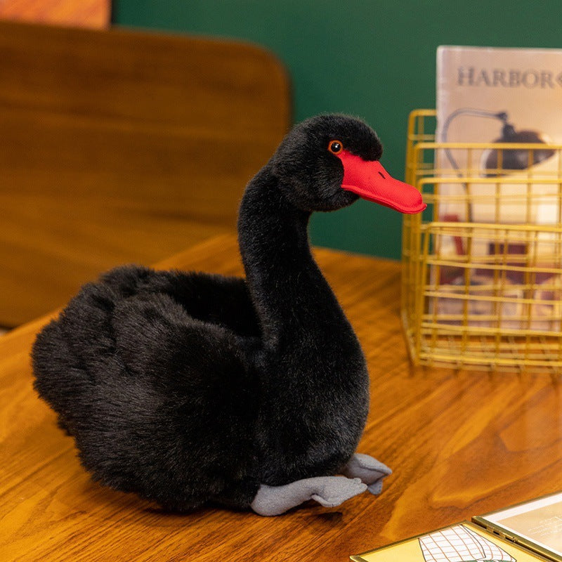 Fashion Cartoon Black Swan Doll Plush Toys - KreovaKids