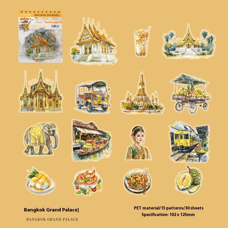 Holiday Journey Series Architecture Journal Stickers - KreovaKids
