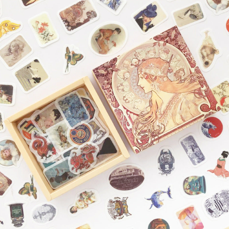 200 Pc Box Set Washi Paper Stickers Stationery Diary Decoration - KreovaKids
