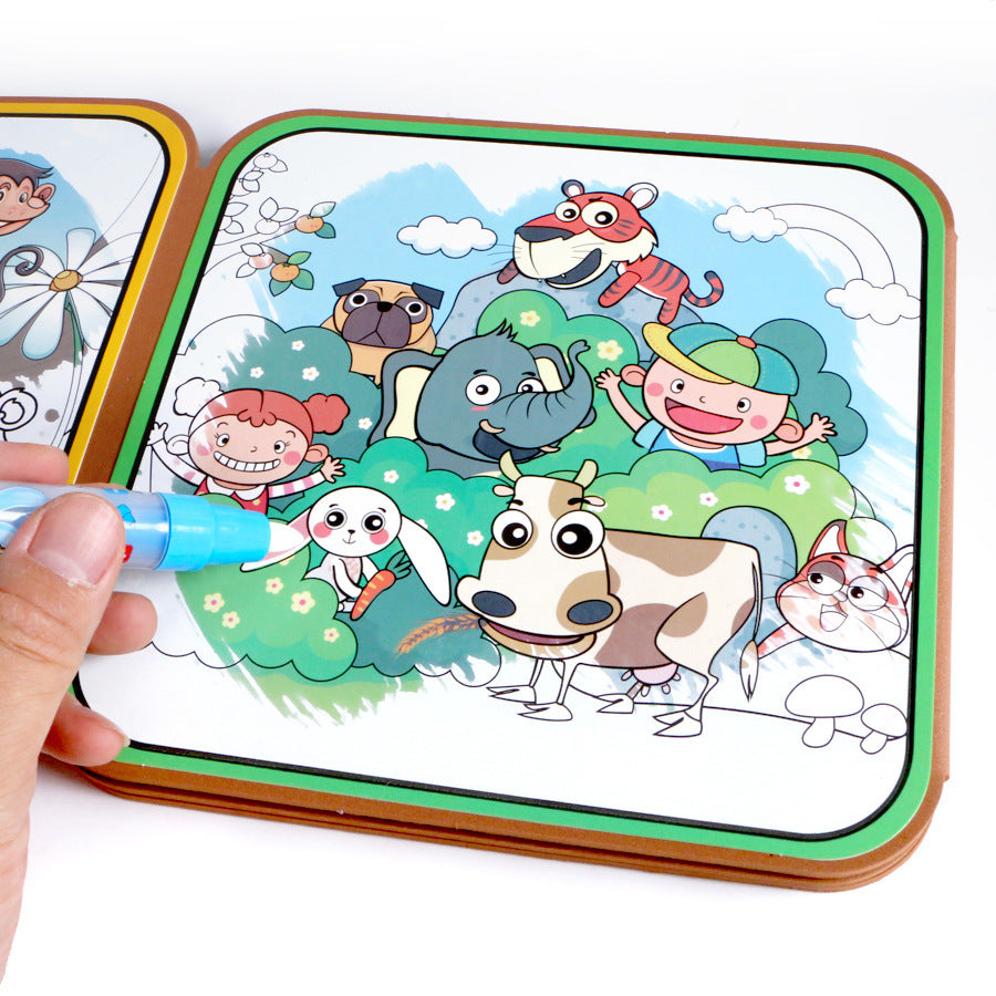 Magical Water Drawing Book, Repeatedly Colored Drawing Book, Children&