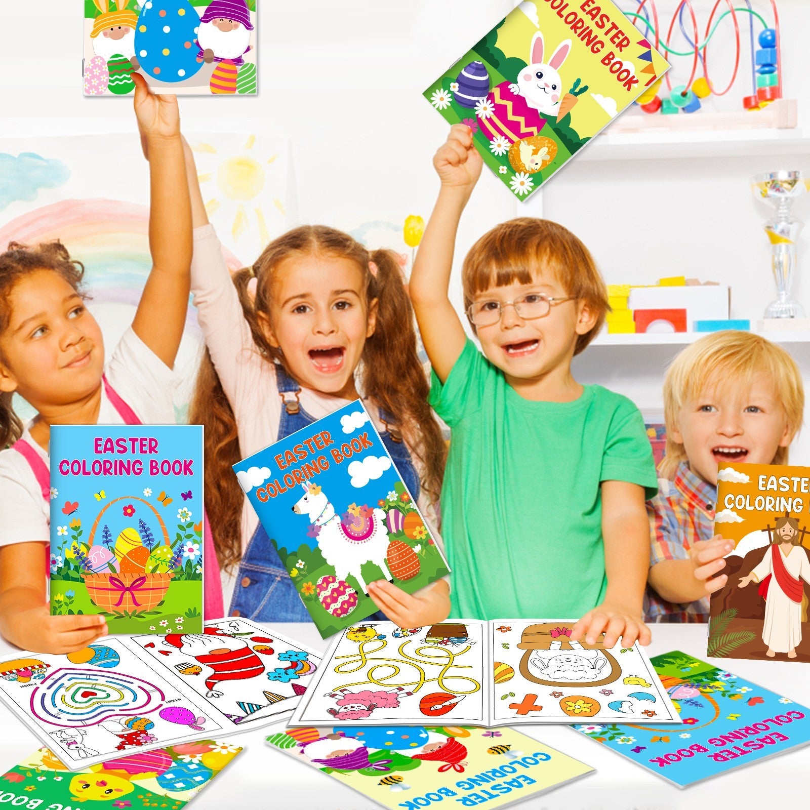 42-pack Easter Kids Colouring Book For Children Aged 4-8 And 8-12 Years Old - KreovaKids