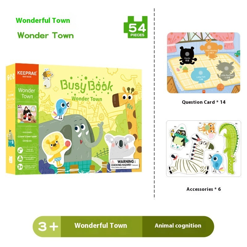 Baby Enlightenment Early Cognitive Education Quiet Book Educational Toys - KreovaKids