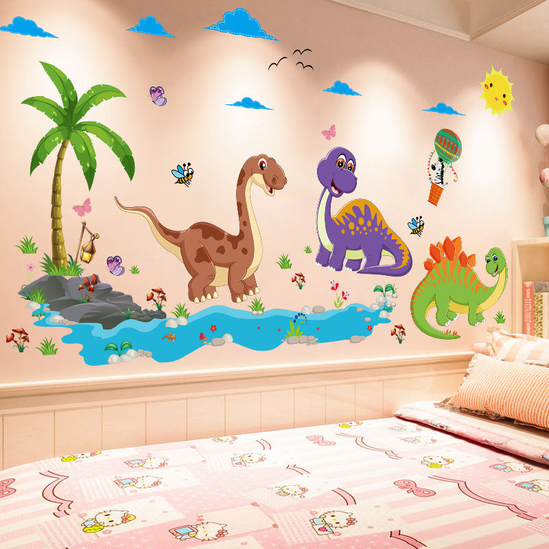 Cartoon Dinosaur 3d Wall Stickers - KreovaKids