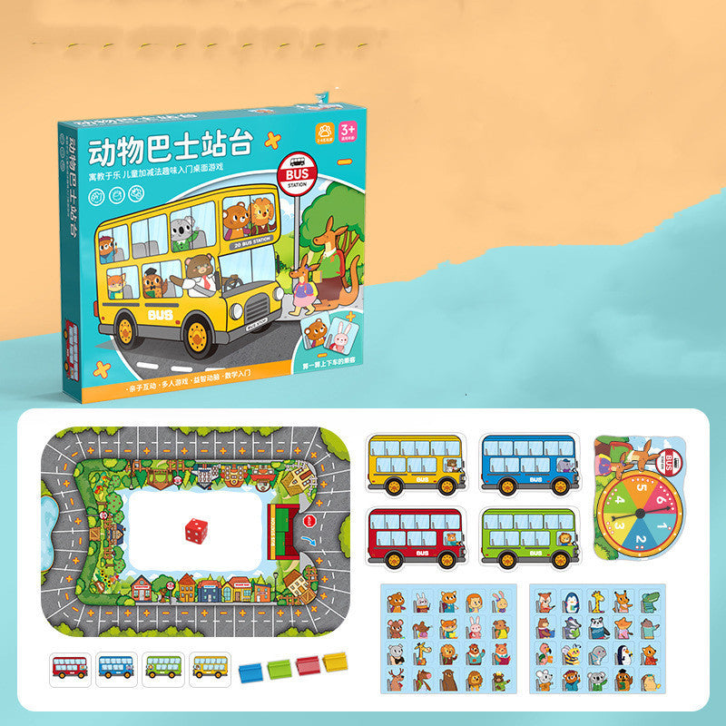 Animal Bus Platform Table Games For Children - KreovaKids