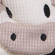 Cow Open Linen Slippers Winter Girls Can Wear At Home - KreovaKids
