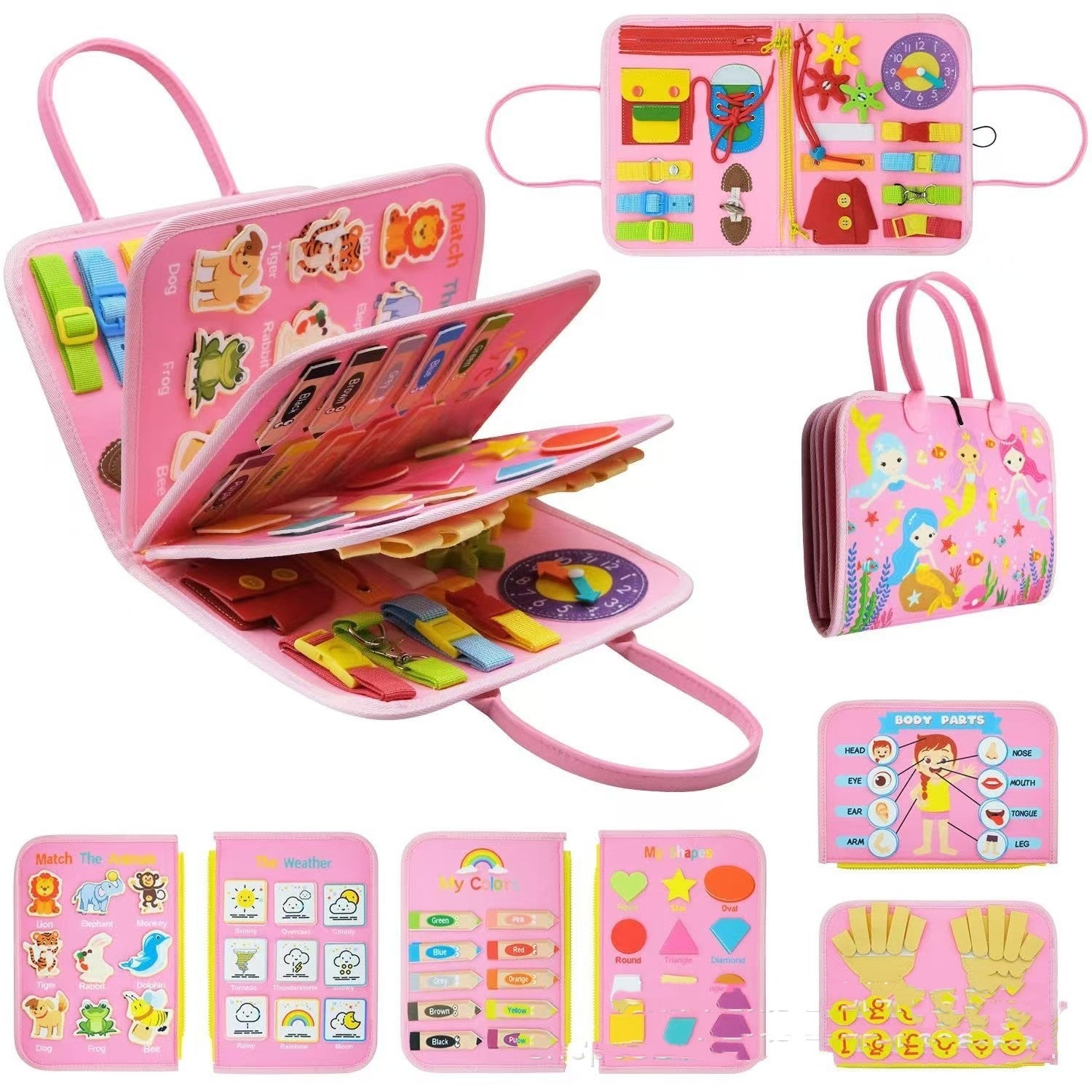 Felt Learning Early Education Board DIY Action Educational Toys - KreovaKids