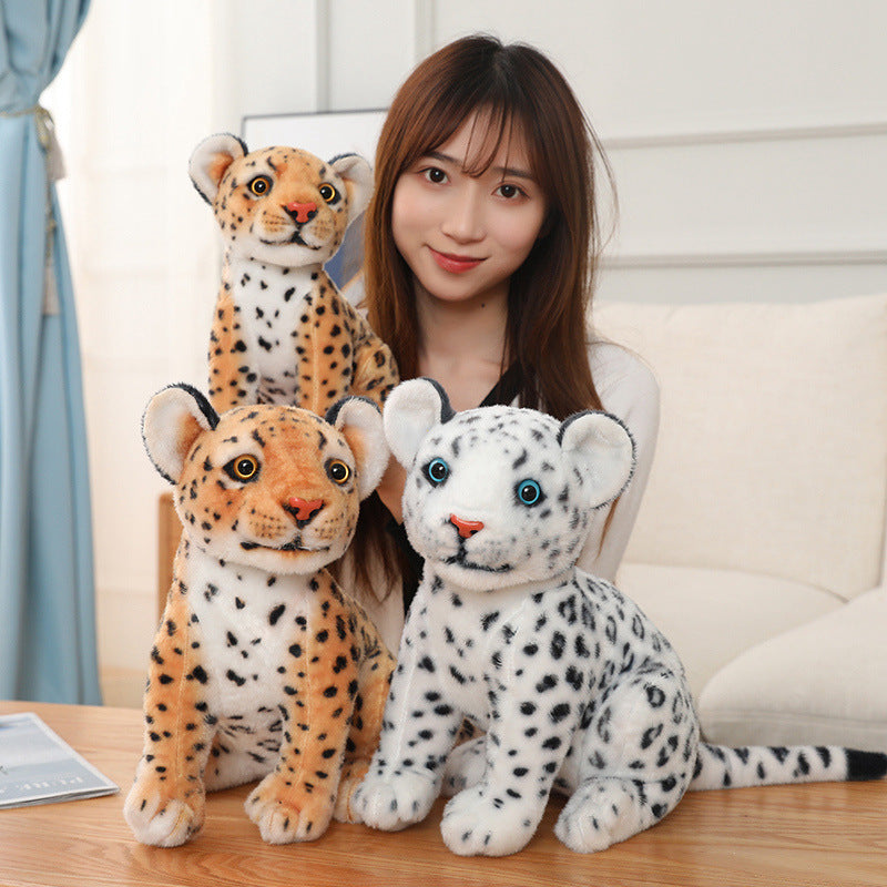 Fashion Squat Snow Leopard Doll Plush Toys - KreovaKids