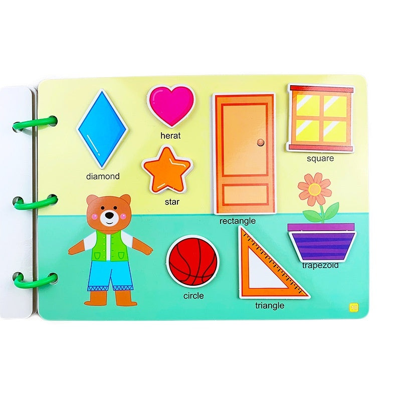 Books For Early Education Material Package Montessori Quiet Book - KreovaKids