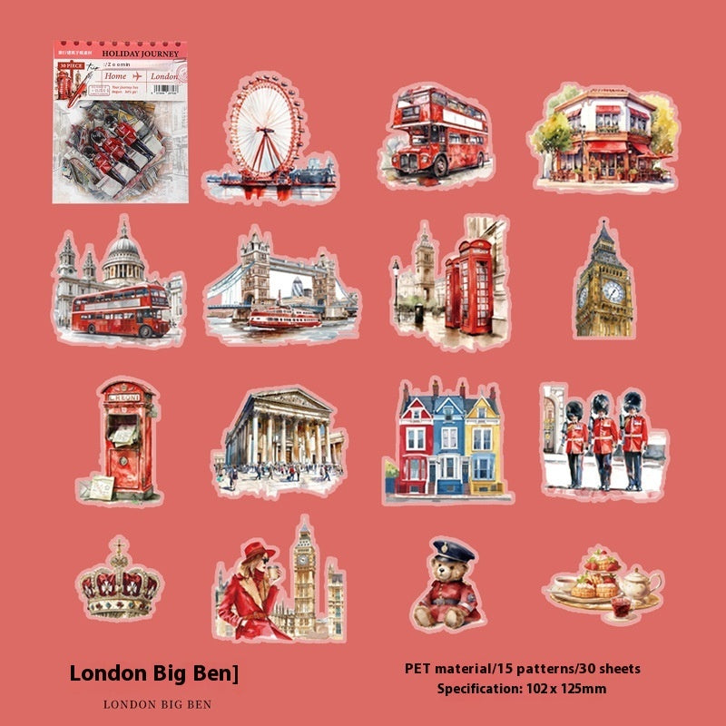 Holiday Journey Series Architecture Journal Stickers - KreovaKids