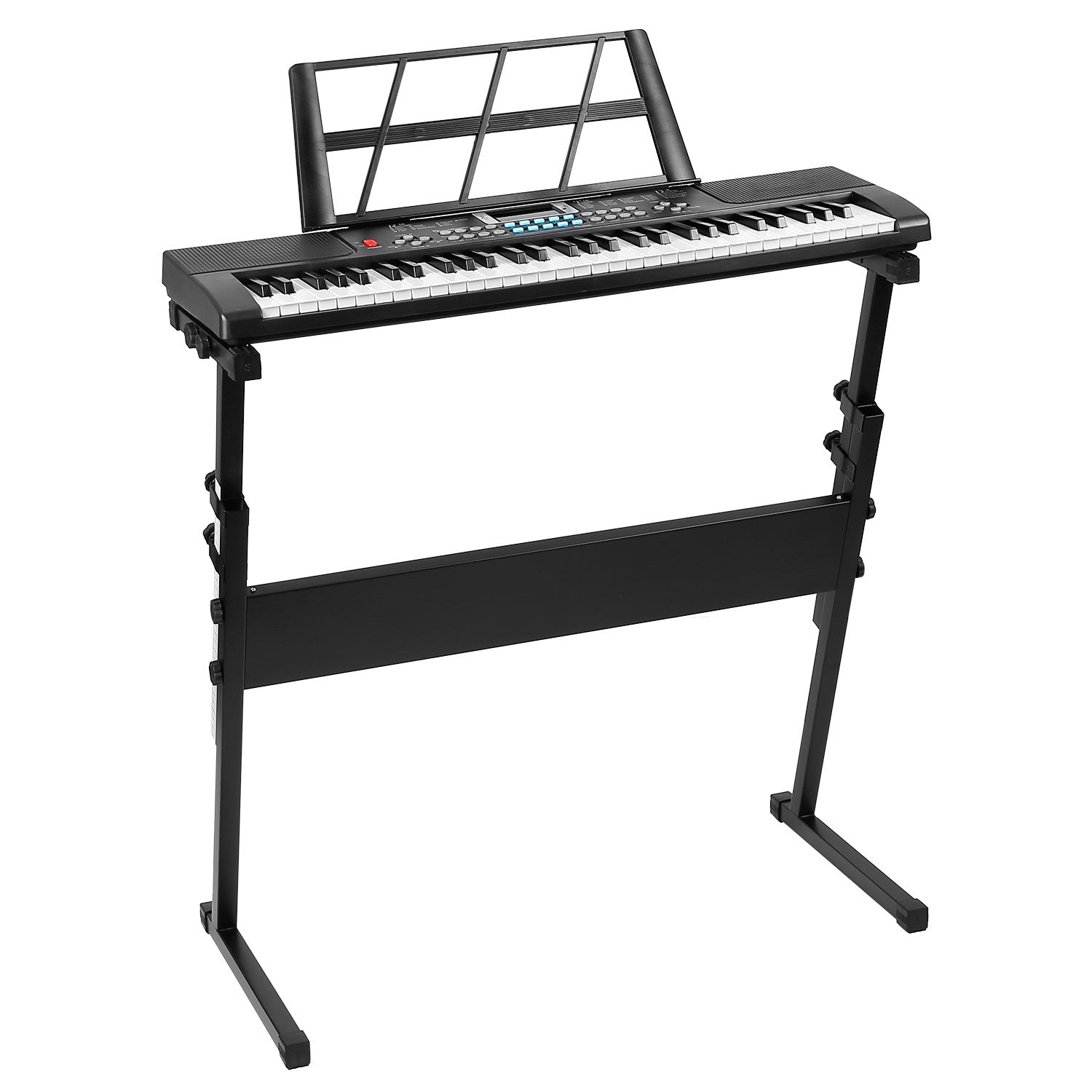 1P 61 Keys Digital Music Electronic Keyboard Electric Musical Piano Instrument Kids Learning Keyboard With Stand Microphone For Beginners - KreovaKids
