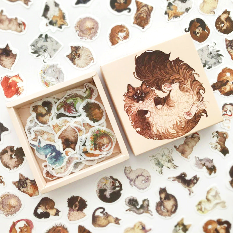 200 Pc Box Set Washi Paper Stickers Stationery Diary Decoration - KreovaKids