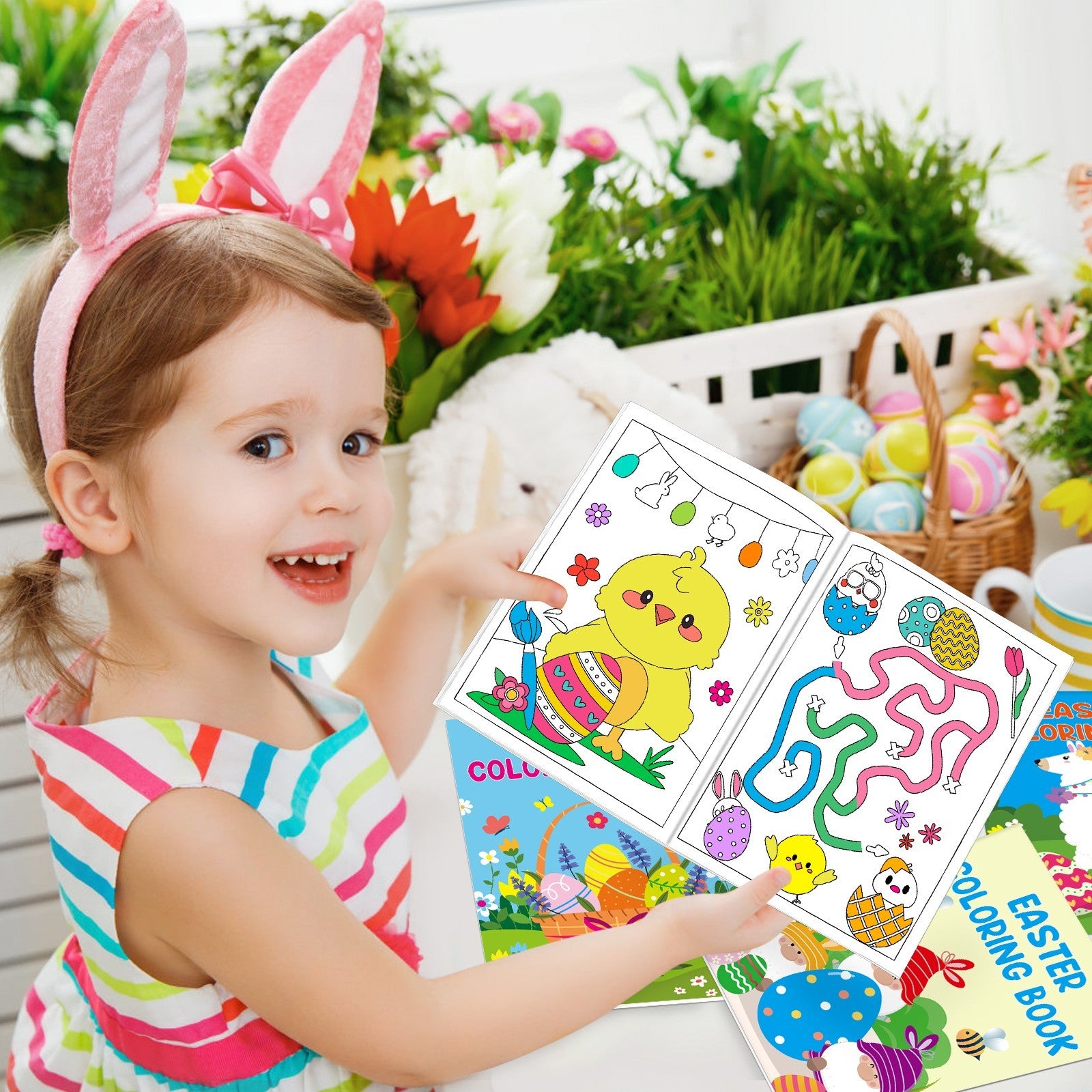 42-pack Easter Kids Colouring Book For Children Aged 4-8 And 8-12 Years Old - KreovaKids
