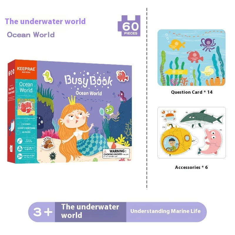 Baby Enlightenment Early Cognitive Education Quiet Book Educational Toys - KreovaKids