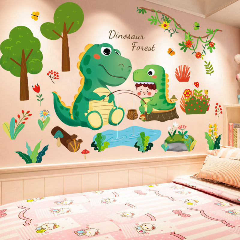 Cartoon Dinosaur 3d Wall Stickers - KreovaKids