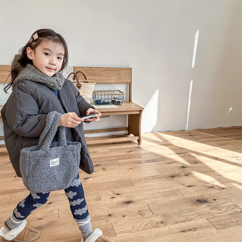 Girls Winter Fleece-lined Thick Leggings - KreovaKids