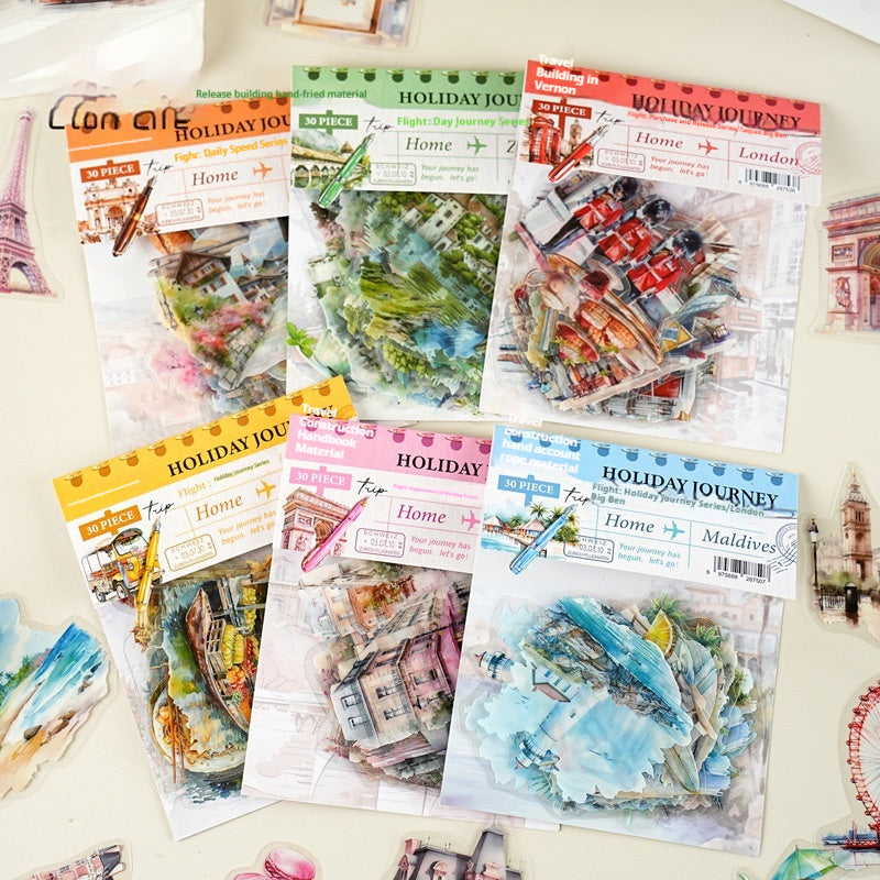 Holiday Journey Series Architecture Journal Stickers - KreovaKids