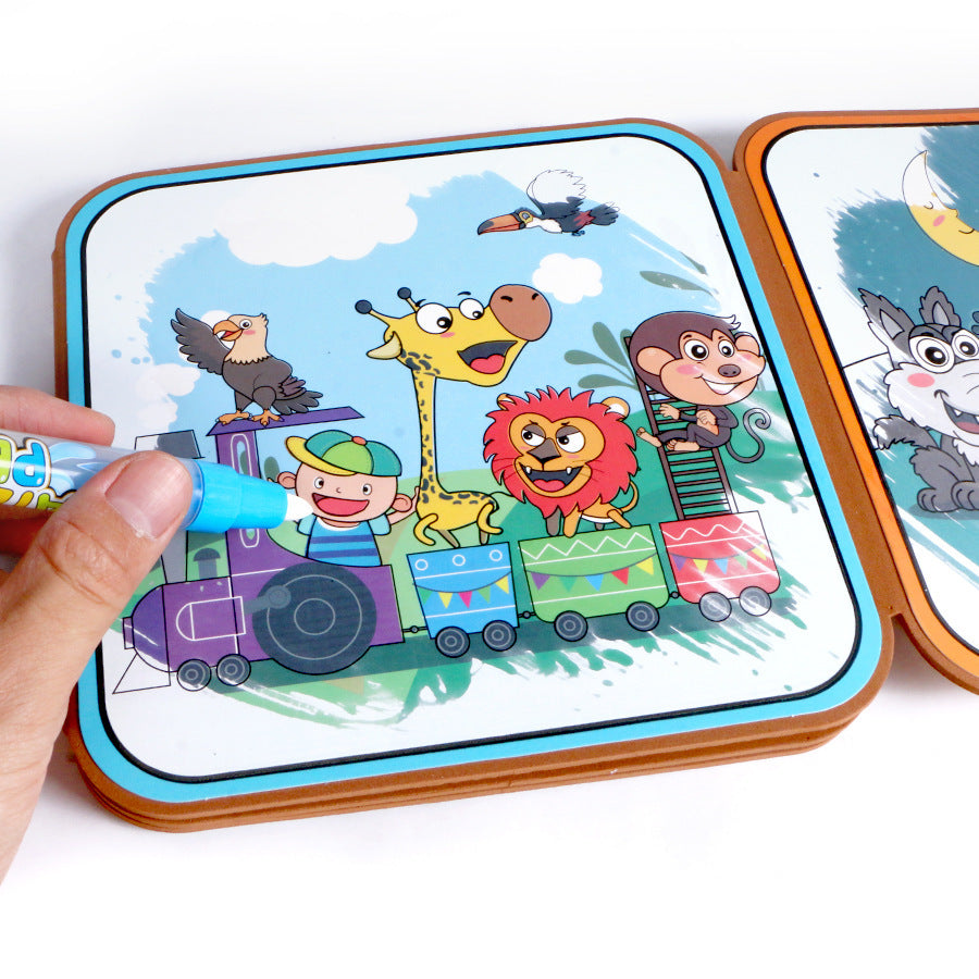 Magical Water Drawing Book, Repeatedly Colored Drawing Book, Children&