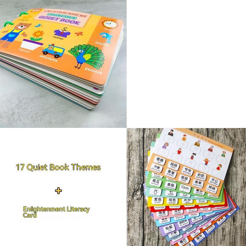 Books For Early Education Material Package Montessori Quiet Book - KreovaKids