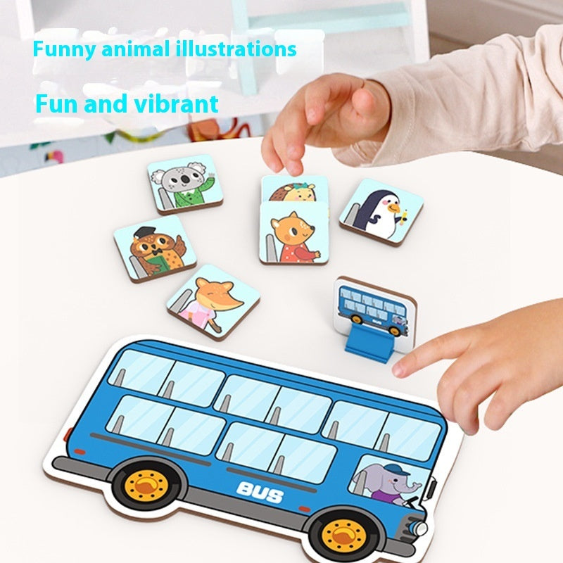 Animal Bus Platform Table Games For Children - KreovaKids