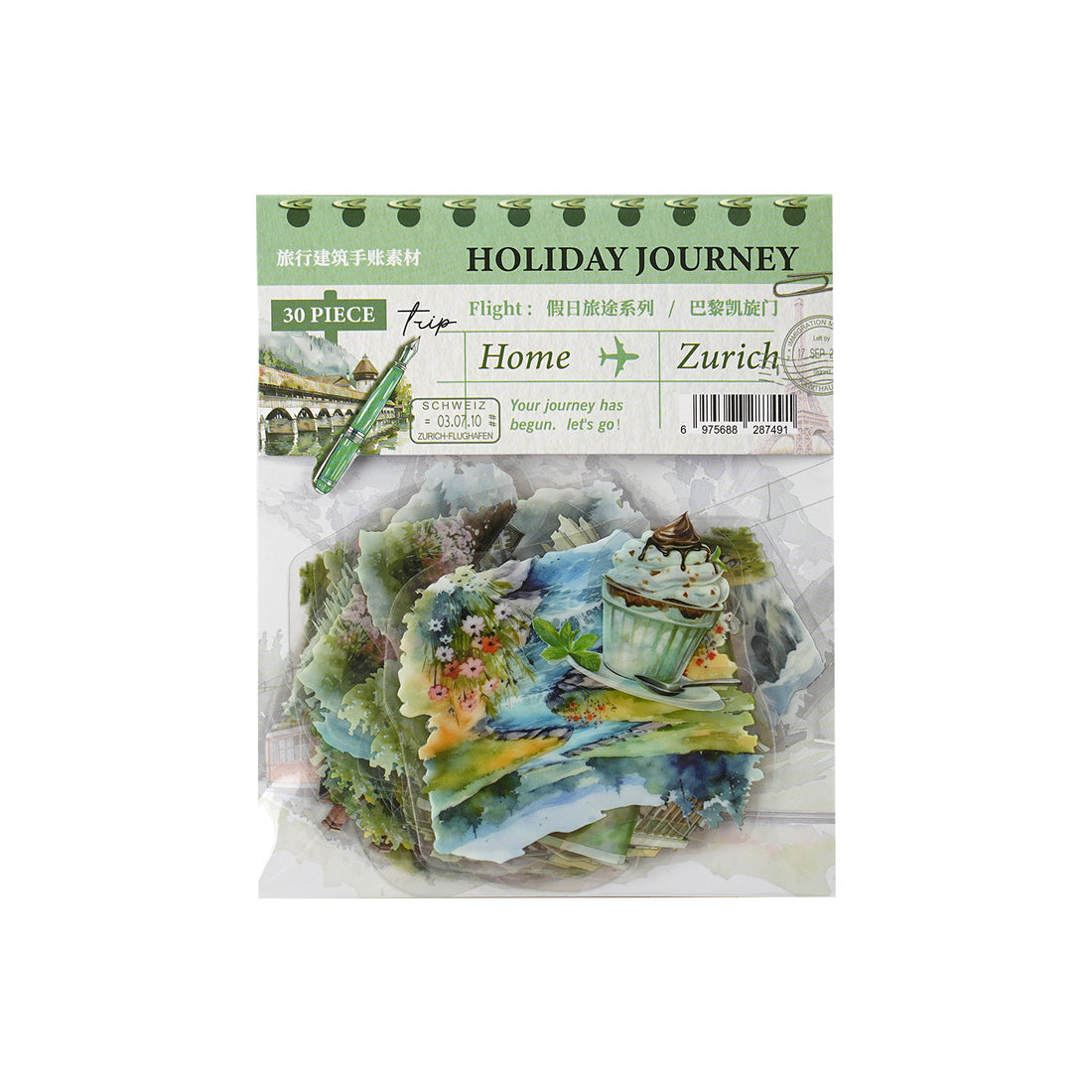 Holiday Journey Series Architecture Journal Stickers - KreovaKids